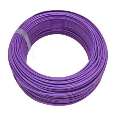 Aderleitung H07V-U 1,5 starr violett 100m