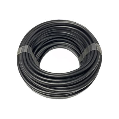 Flache Schlauchleitung H03VVH2-F 2x0,75 schwarz 20m