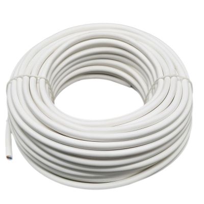 Schlauchleitung H03VV-F 2x0,75 - weiß 20m