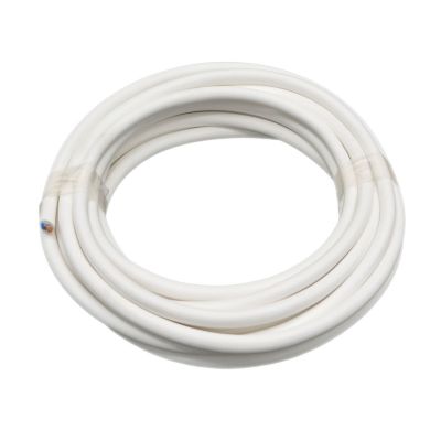 Schlauchleitung H03VV-F 2x0,75 - weiß 5m