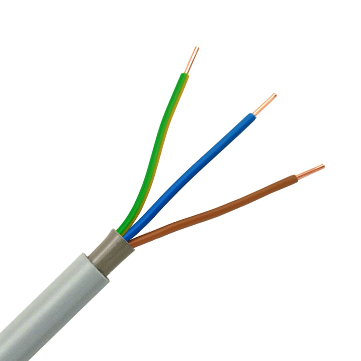 Stromkabel günstig -> Mantelleitung NYM-J 3x2,5 mm² PVC