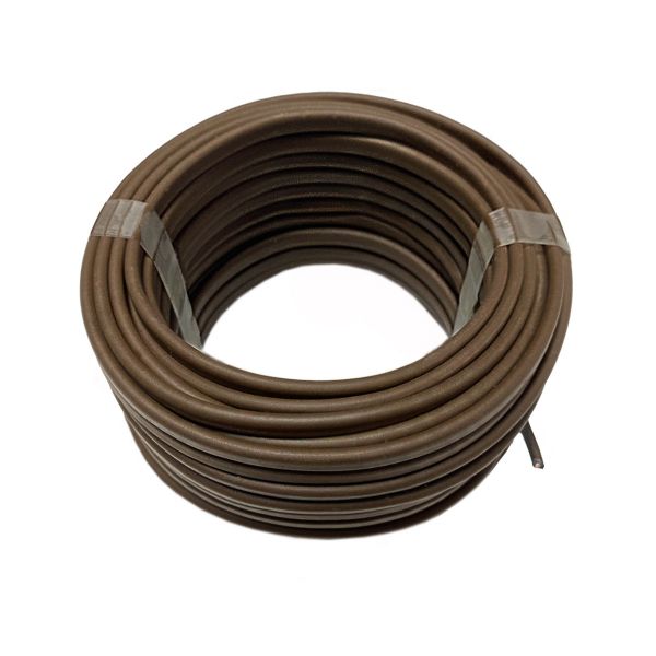 Flache Schlauchleitung H03VVH2-F 2x0,75 braun 20m