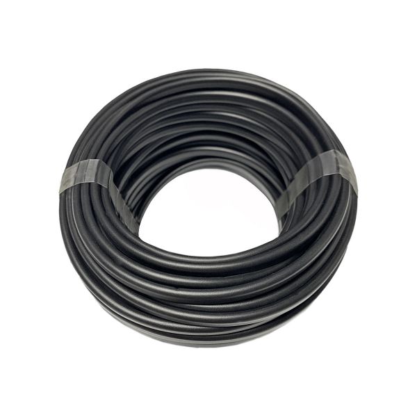 Flache Schlauchleitung H03VVH2-F 2x0,75 schwarz 20m