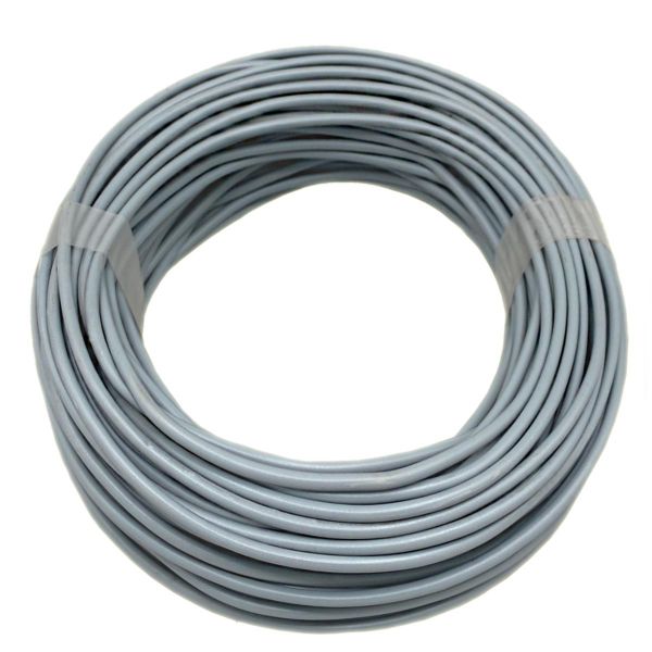 Aderleitung H07V-U 1,5 starr grau 25m