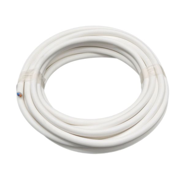 Schlauchleitung H03VV-F 2x0,75 - weiß 5m