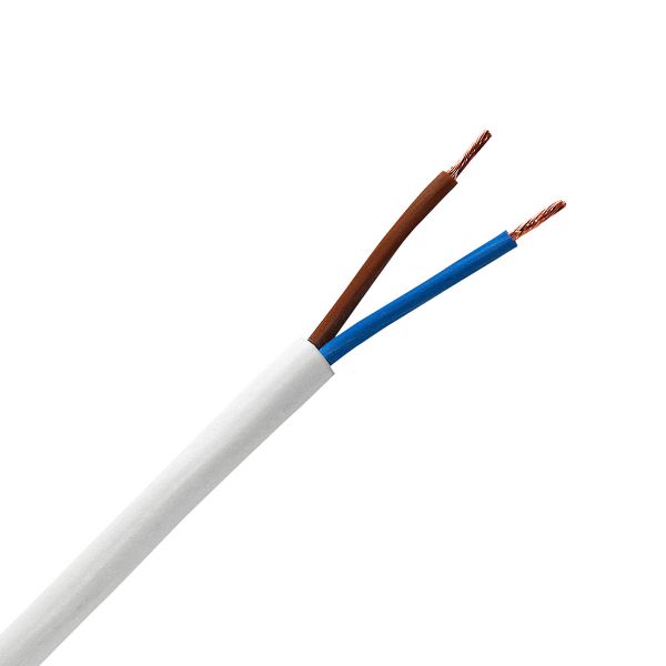 Schlauchleitung H03VV-F 2x0,75 - weiß
